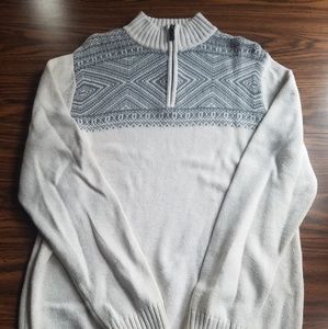 Y2K Chaps 1/4 Zip Casual Sweater